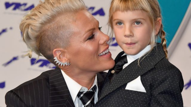 Pink's daughter films first makeup tutorial
