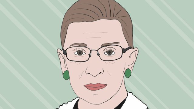 Ruth Bader Ginsburg illustration