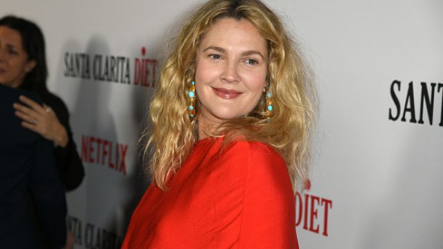 Drew Barrymore said that she feels having two daughters is "karma"
