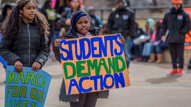 Students demand gun control in New York