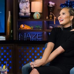Photo of Chrissy Teigen on "Watch What Happens Live With Andy Cohen"