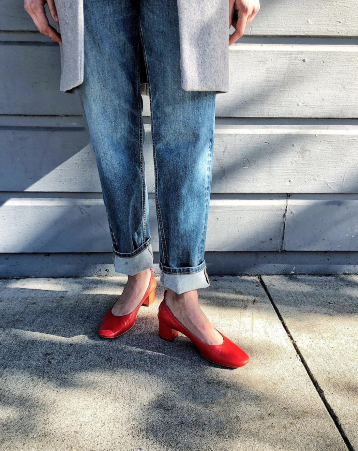 Everlane store red heels