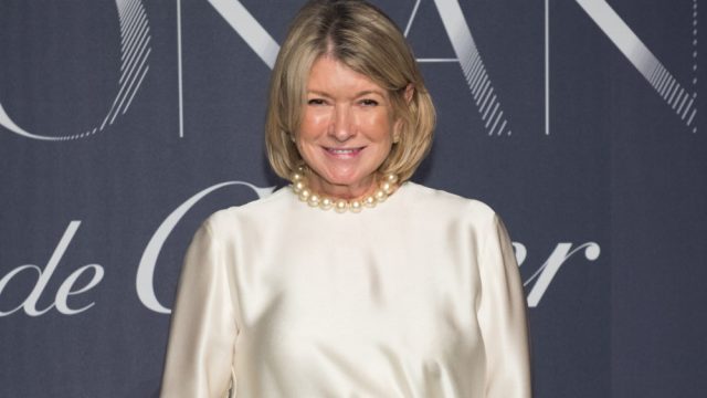 Martha Stewart on the red carpet