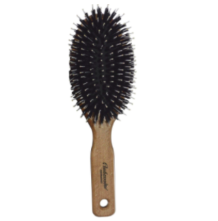 Dovahlia Boar Bristle Hair Brush Set for Women and Men - Designed for Thin  and Normal Hair - Adds Shine and Improves Hair Texture - Wood