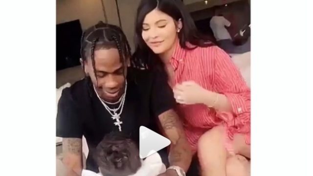 Kylie Jenner with Stormi Easter