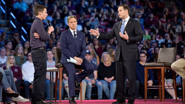 Picture of Town Hall For Our Lives Cameron Kasky Marco Rubio