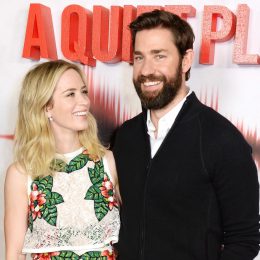 Photo of Emily Blunt and John Krasinski at the London Premiere of "A Quiet Place"