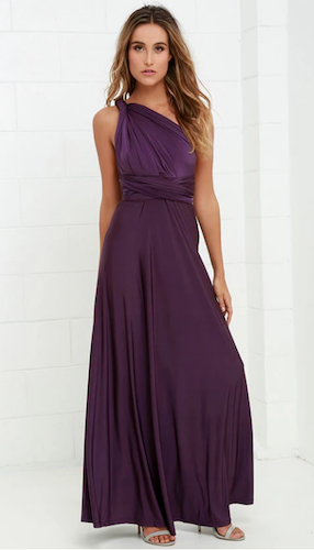 Always stunning convertible hot sale burgundy maxi dress