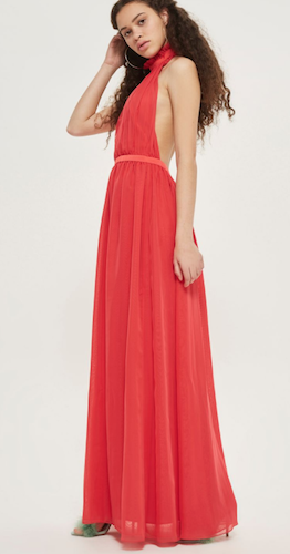 Topshop red best sale prom dress