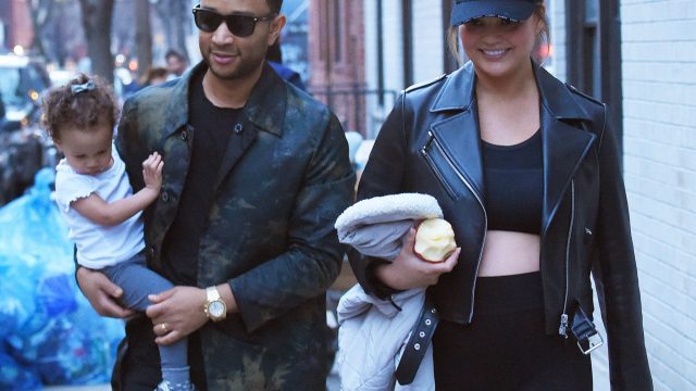 Photo of Chrissy Teigen, John Legend, and Luna Legend