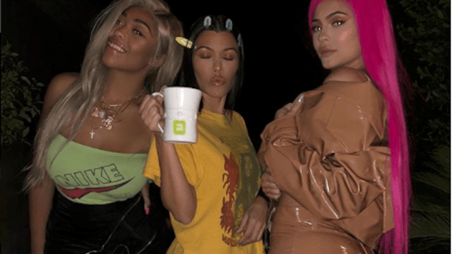 Kourtney Kardashian and Kylie Jenner at Coachella