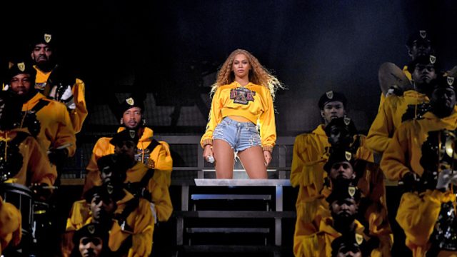 Beyoncé performing at Coachella 2018