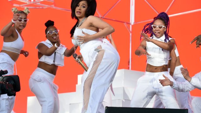 INDIO, CA - APRIL 15: Cardi B performs onstage during the 2018 Coachella Valley Music and Arts Festival Weekend 1 at the Empire Polo Field on April 15, 2018 in Indio, California.