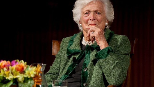 Former First Lady Barbara Bush
