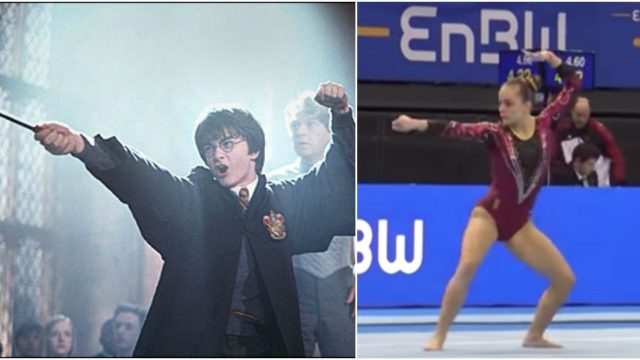 Image from Harry Potter-themed routine