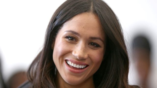 US actress and fiancee of Britain's Prince Harry Meghan Markle attensd a reception with delegates from the Commonwealth Youth Forum in central London on April 18, 2018, on the sidelines of the Commonwealth Heads of Government meeting (CHOGM). / AFP PHOTO / POOL / Yui Mok (Photo credit should read YUI MOK/AFP/Getty Images)