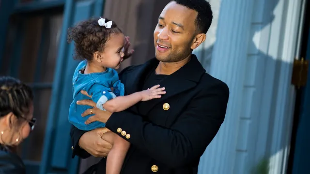Photo of John Legend With Daughter Luna