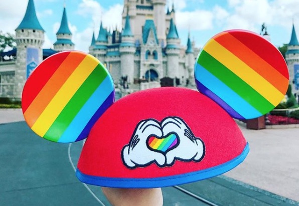 mickey mouse pride hat