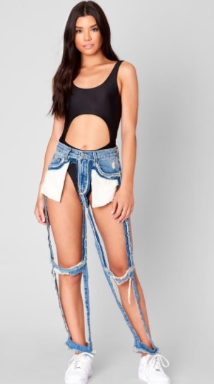 These Extreme Cut-Out Jeans Have Twitter AblazeHelloGiggles