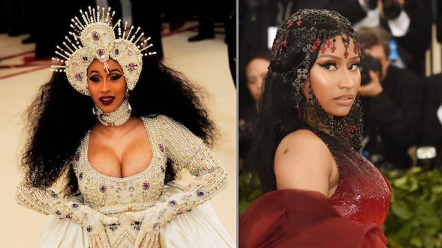 Cardi B and Nicki Minag 2018 Met Gala