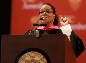 Picture of Oprah USC Commencement Speech