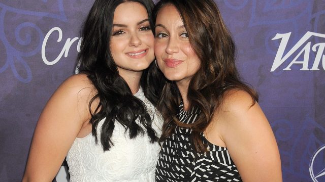 Actress Ariel Winter and sister Shanelle Workman arrive at the Variety And Women In Film Annual Pre-Emmy Celebration at Gracias Madre on August 23, 2014 in West Hollywood, California.