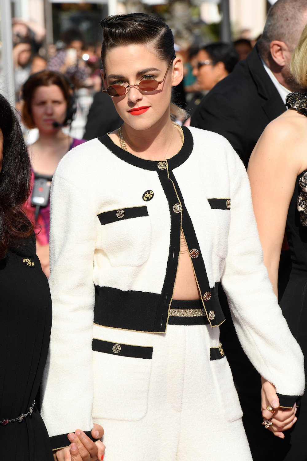 Copy Kristen Stewart's Cannes Look With Tiny Round SunglassesHelloGiggles