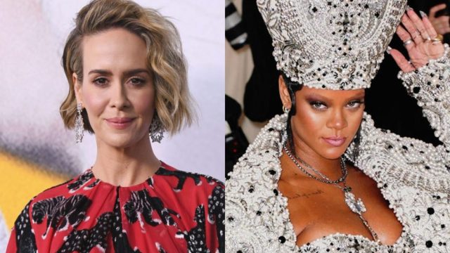 Sarah Paulson dished about filming "Ocean's 8" with Rihanna on "The Ellen DeGeneres Show"