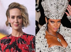 Sarah Paulson dished about filming "Ocean's 8" with Rihanna on "The Ellen DeGeneres Show"