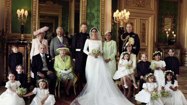 Image of the royal wedding party