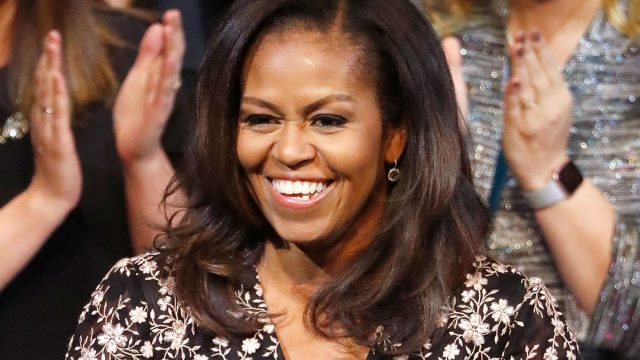 WASHINGTON, DC - FEBRUARY 02: Michelle Obama, former First Lady of the United States, honors the 2018 School Counselor of Year at a special celebration at The Kennedy Center on February 2, 2018 in Washington, DC.