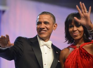 Michelle Obama posts adorable throwback wedding photo.