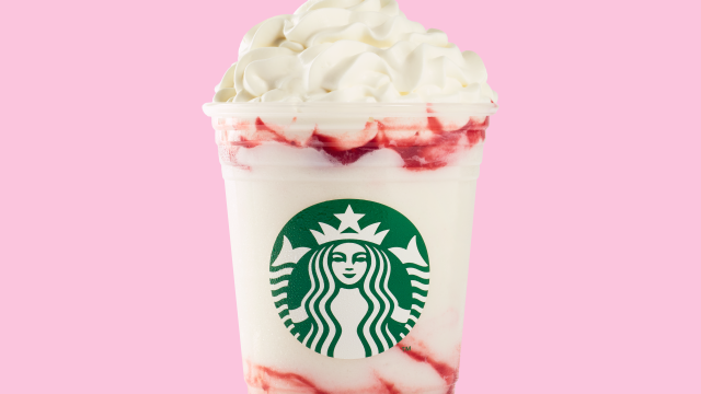 Image of the Starbucks Serious Strawberry Frappuccino