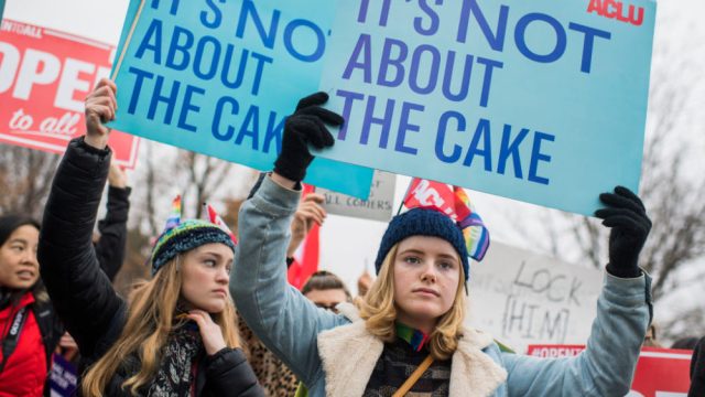Supreme Court rules bakery can refuse service to gay customers.
