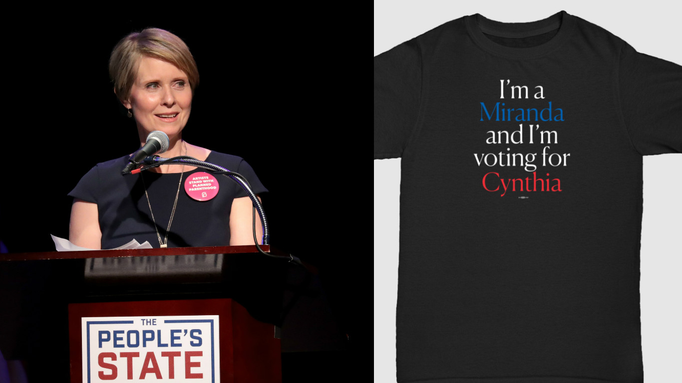 Cynthia Nixon's Campaign Merch Pays Homage to Iconic SATC ...