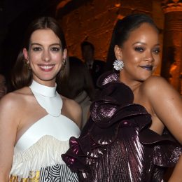 NEW YORK, NY - JUNE 05: Anne Hathaway and Rihanna attend the "Ocean's 8" World Premiere After Party on June 5, 2018 in New York City.