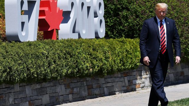 Photo of Donald Trump at G7 Summit