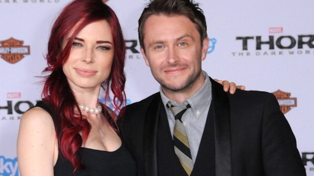 Chloe Dykstra and Chris Hardwick at "Thor" premiere in 2013