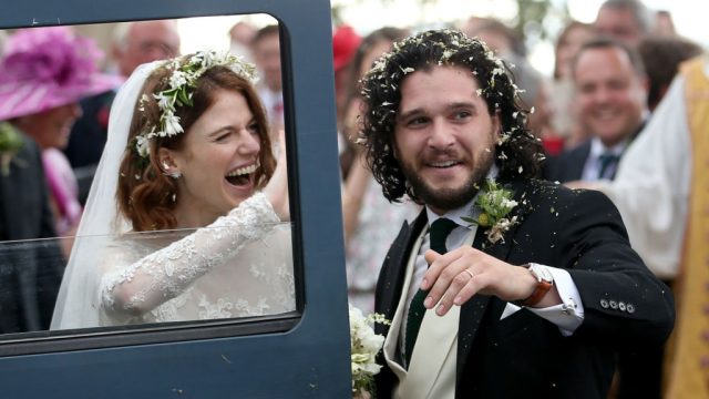 Picture of Kit Harington Rose Leslie Wedding