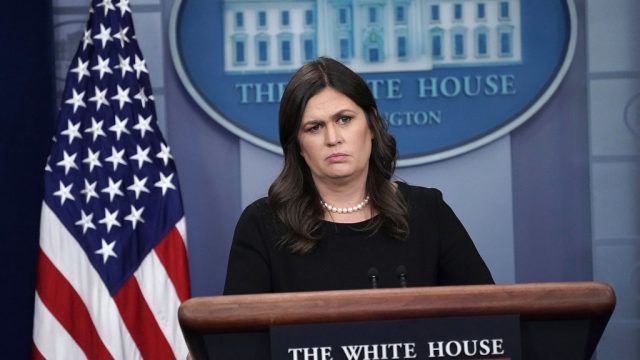 Picture of Sarah Huckabee Sanders Red Hen Restaurant
