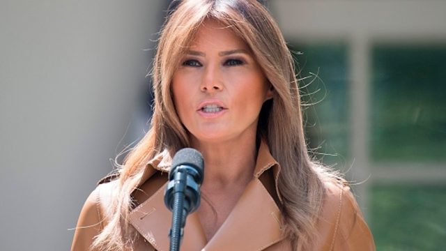 Melania Trump annoucning her "Be Best" campaign
