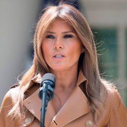 Melania Trump annoucning her "Be Best" campaign