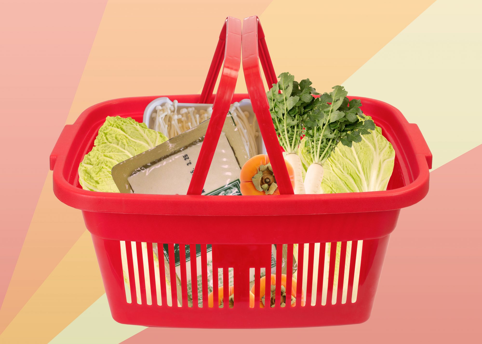 Red shopping basket
