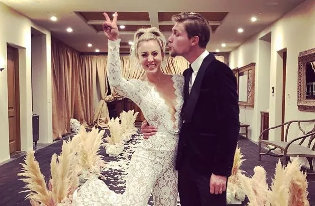 Kaley Cuoco Wore a White Jump Suit To Her Wedding Shop These DupesHelloGiggles