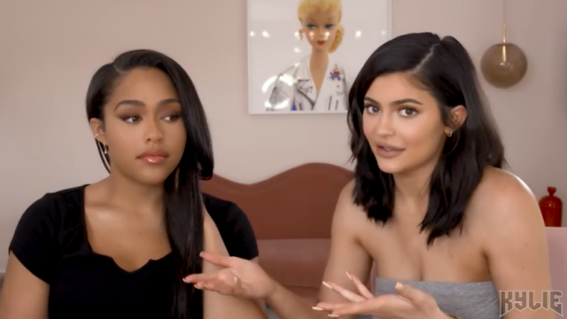 Kylie Jenner and Jordyn Woods chatting on YouTube