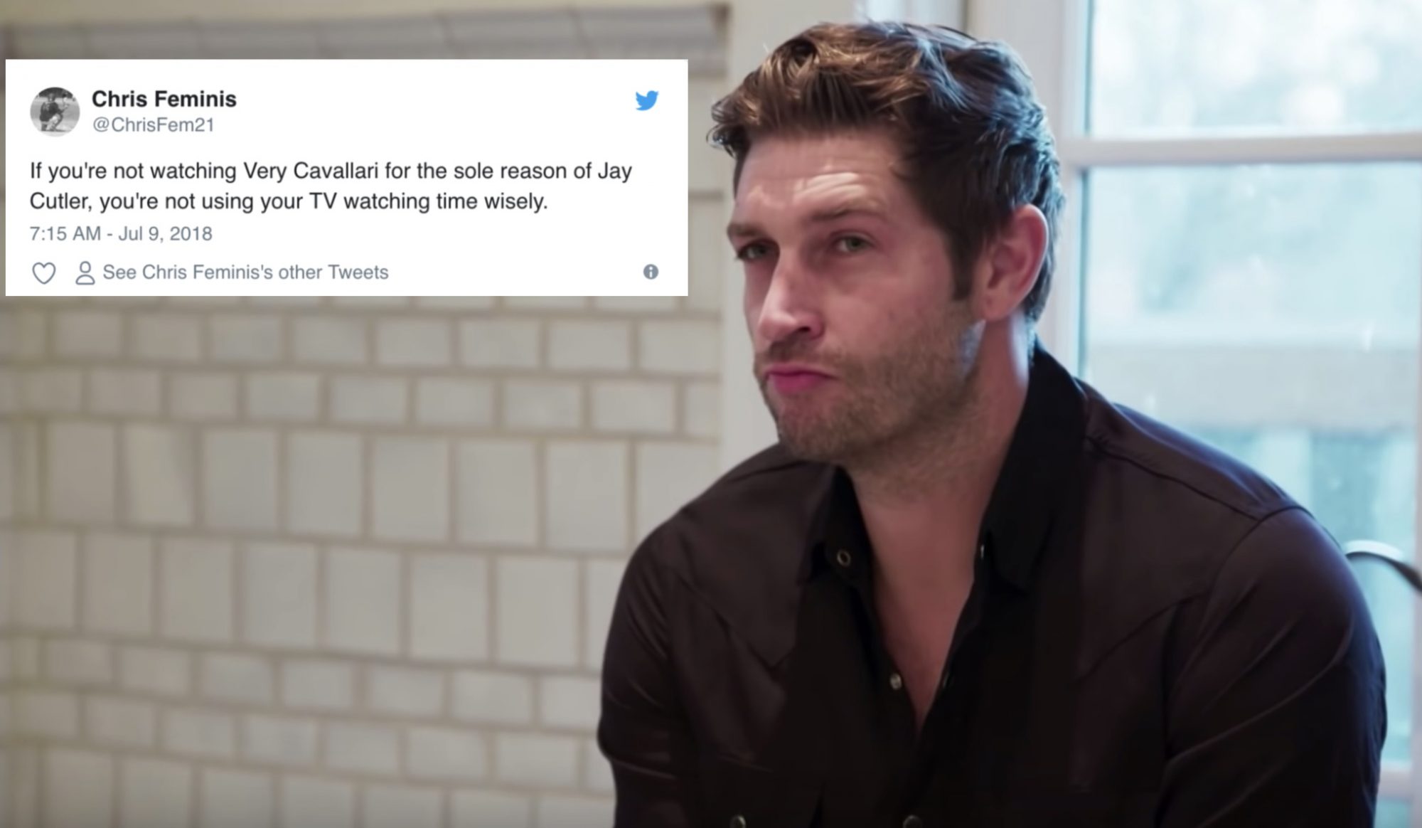 The three amusing versions of Jay Cutler on Very Cavallari season premiere  – NBC Sports Chicago