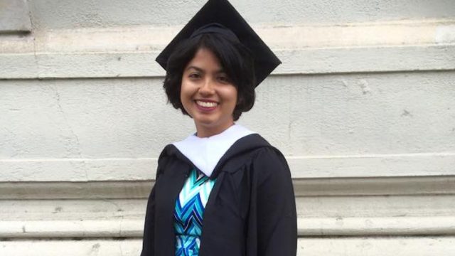 Author at grad school graduation