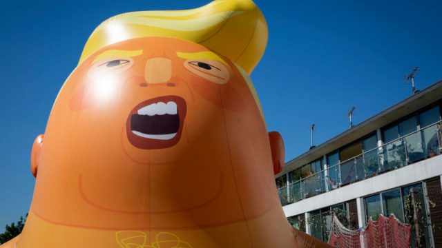 London mayor approves giant Trump Baby balloon to fly over the city.