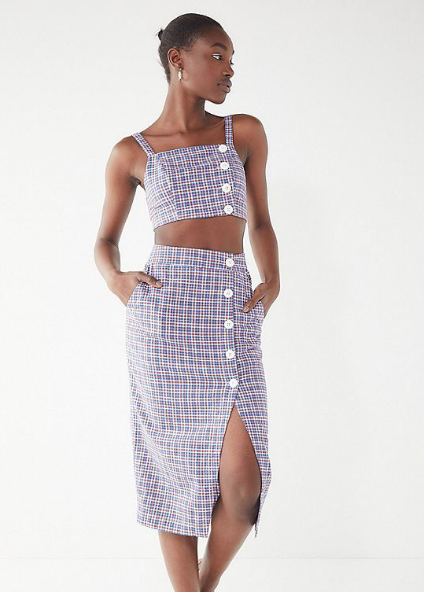 Urban-Outfitters-Amanda-Linen-Button-Down-Crop-Top-Skirt