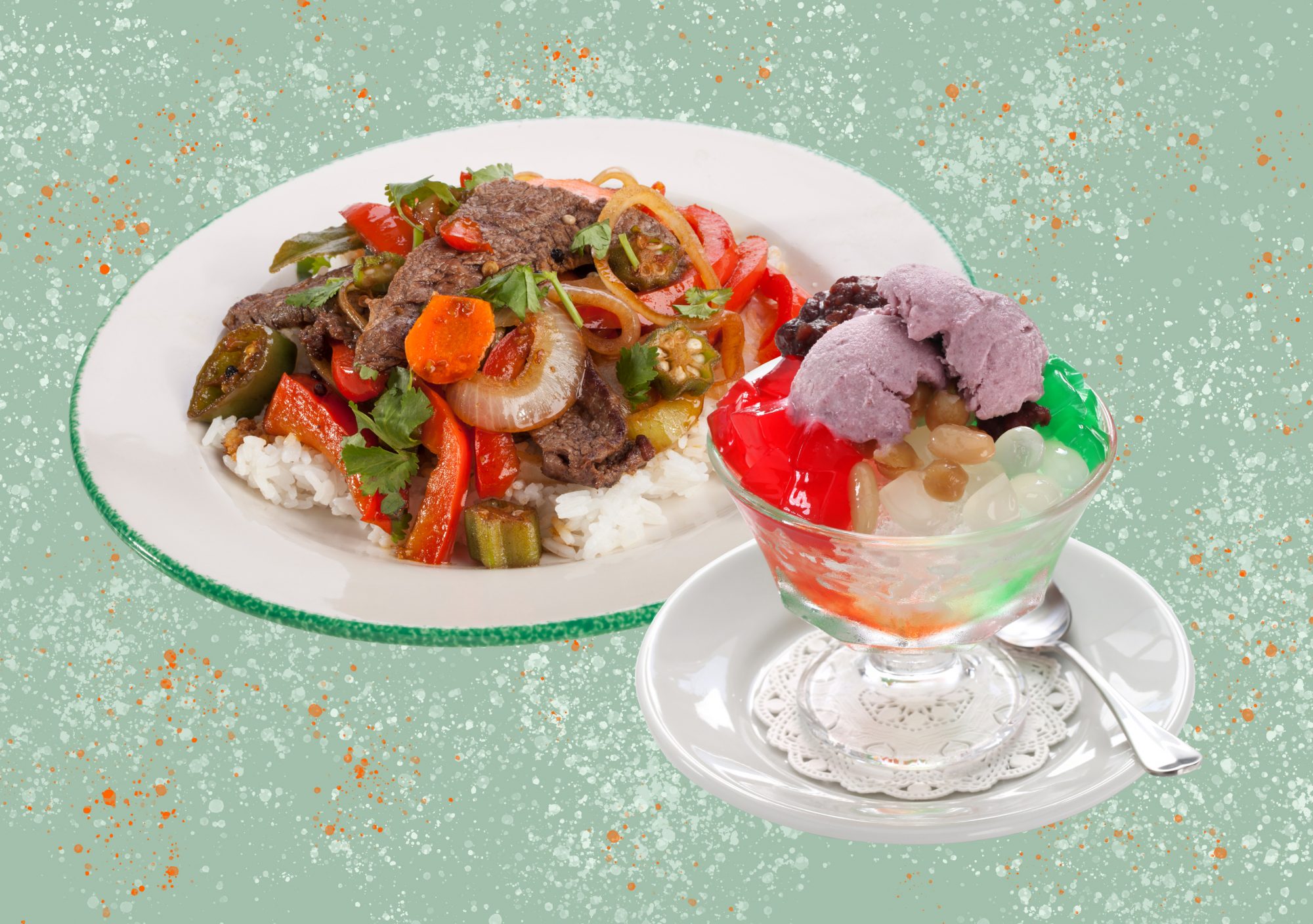 halo halo, Filipino summer dessert